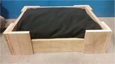 Steigerhouten hondenmand of kattenmand