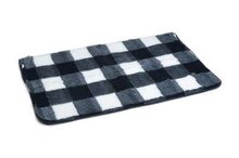 Vetbed bench ruit blauw 109x69 cm