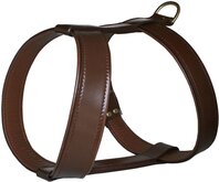 Leren hondentuig Basic brown-gold 100 cm