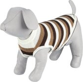 Trixie Hondentrui HamiltonBruin / Wit Gestreept - Maat: Buik: 64cm Rug: 60cm