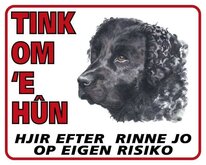 Wetterhoun Waakbord - Tink om u Hun