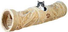 Trixie Pluche Kattentunnel - Beige - 25 x 25 x 125 cm