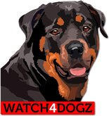 Rottweiler sticker (set van 2 stickers)