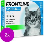 Frontline Spot On Kat - Anti vlooien en tekenmiddel - 2 x 6 pip