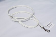 Dog's Companion Leren Hondenriem 180 cm x 8 mm - Wit