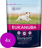 Eukanuba Growing Puppy Small Breed Kip - Hondenvoer - 4 x 1 kg