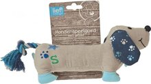 Lief! Boys Canvas Teckel - Hondenspeelgoed - Blauw - 25 cm