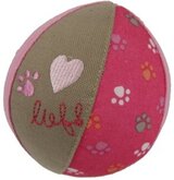 Lief! Hondenspeelgoed Canvas Bal Girls Roze - 10 CM