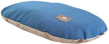 Mooi en Comfortabel Hondenkussen Carlos Taupe/Blauw XS 57x37cm