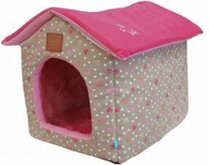 Lief! Huis Girls - Hondenmand - Beige/Roze - 52 x 45 x 41 cm