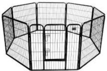 Topmast Puppyren Premium Zwart 60cm Hoog 8 delen