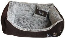 Nap'z divan hondenmand met kussen bruin 100x80x25 cm