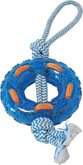 Hondenspeelgoed ring+touw 36cm drijvend blauw oranje