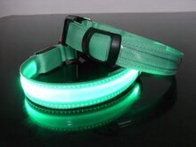 Led hondenhalsband Groen Large 45 - 52 cm