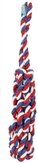 Lief hondenspeelgoed flosstick unisex rood / wit / blauw