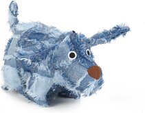 Checky - Hondenspeelgoed - Textiel - Blauw - 22 cm