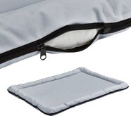 [en.casa]® Hondenkussen - XXL - grijs