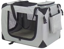 Auto Bench reisBench nylon Bench - honden Bench L   grijs 82x58x58 cm
