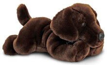 Pluche knuffel labrador bruin 35 cm