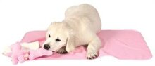 Trixie puppyset roze met deken/speelgoed/handdoek _76x50 cm