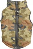 Body warmer voor honden - Honden bodywarmer - Maat S - Leger print groen