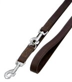 Karlie rondo trainingslijn voor hond gestikt bruin 22 mmx2 mtr