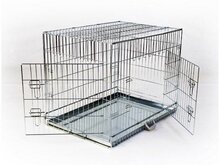 Hondenbench zwart 76x53 cm
