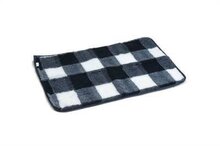 Vetbed bench ruit blauw 89x60 cm