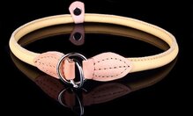 Dog's Companion - leren sliphalsband - 50 cm x 8mm - Naturel