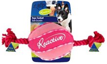 Reactive Rope Football Roze hondenspeeltje met flosstouw,