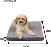 Trendpet Orthopedisch Hondenkussen VitaMeDog - 60 x 45 cm - Grijs