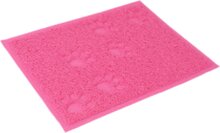 Dieren placemat - PVC - Slipvrij oppervlak - Verschuivern van voederbak - Honden mat - Katten - 1 stuk | Roze