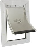 Staywell 640 Hondenluik - Tot 45 kg - Aluminium - Wit