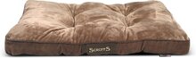 Scruffs Chester Mattress Hondenkussen - M - 82 x 58 x 6 cm - Chocolate