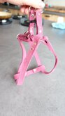 Leren tuigje roze
