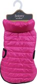 hondenjas quilted nylon roze, 40 cm.