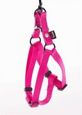 Martin sellier instap tuig voor hond nylon roze 10 mmx25-35 cm