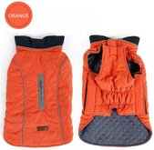 Gewatteerde Hondenjas Retro Style Orange mt XL
