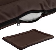 [en.casa]® Hondenkussen - XXL - bruin