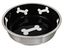 LOVING PETS VOER / DRINKBAK ROBUSTO MIDNIGHT ZWART #95;_1490 ML 22X22X6 CM