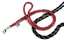 Nylon verstelbare lijn voor hond zwart 200x13 cm