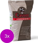 Cavom Compleet Adult Lam&Rijst - Hondenvoer - 3 x 20 kg
