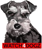 Schnauzer sticker (set van 2 stickers)
