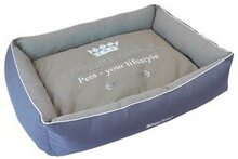Happy-House Mand Luxury Living Grijs&Taupe - Hondenmand - Large