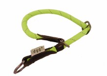 Dogogo nylon sliphalsband met stop, 50 cm, zwart