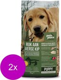 Pets Place Naturals Puppy  Small Breed Kip - Hondenvoer - 2 x 3 kg
