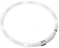 LED EASYDOG halsband - wit - inkortbaar 20 tot 70 CM - oplaadbaar