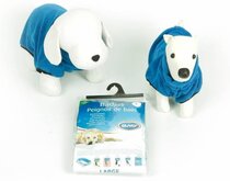 Duvo+ Honden badjas  - Blauw - 40cm