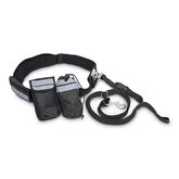 relaxdays hondenlijn jogging, handfree hondenriem, jogginglijn, heupriem, 40kg