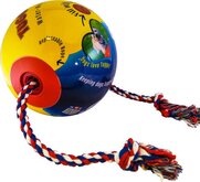 Tuggo Bal met Trektouw - Dierenspeelgoed - Rood - 25 cm